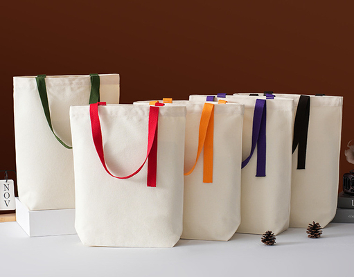 Eco-friendly Accept custom size Organic cotton shopping bags have GOTS Certificate