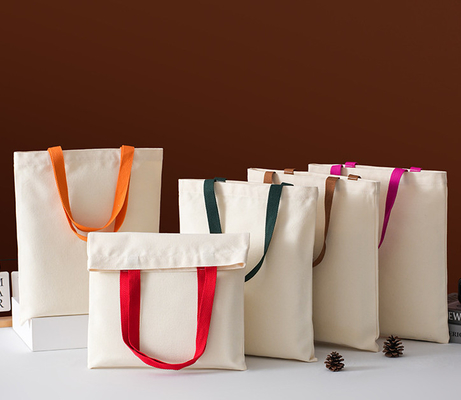 Eco-friendly Accept custom size Organic cotton shopping bags have GOTS Certificate