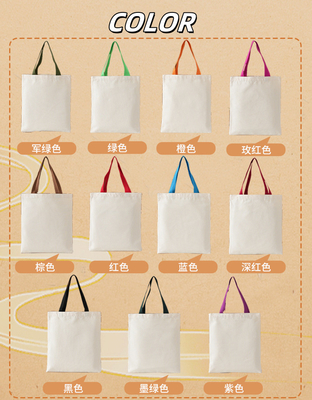 Eco-friendly Accept custom size Organic cotton shopping bags have GOTS Certificate